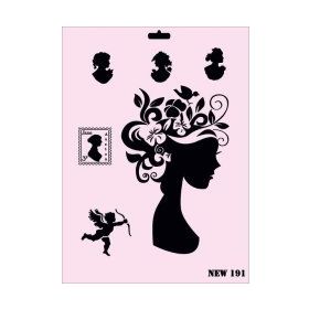 Rich NEW-191 Stencil 25x35 cm Boyama Şablonu