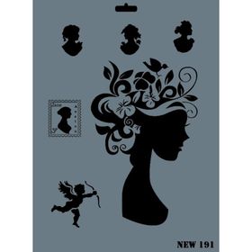 Rich NEW-191 Stencil 25x35 cm Boyama Şablonu