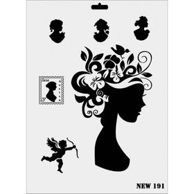 Rich NEW-191 Stencil 25x35 cm Boyama Şablonu