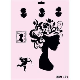 Rich NEW-191 Stencil 25x35 cm Boyama Şablonu