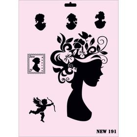 Rich NEW-191 Stencil 25x35 cm Boyama Şablonu