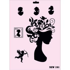 Rich NEW-191 Stencil 25x35 cm Boyama Şablonu