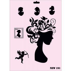 Rich NEW-191 Stencil 25x35 cm Boyama Şablonu