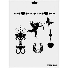 Rich NEW-192 Stencil 25x35 cm Boyama Şablonu