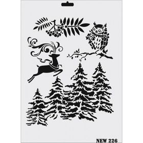 Rich NEW-226 Stencil 25x35 cm Boyama Şablonu