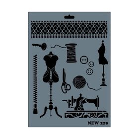 Rich NEW-229 Stencil 25x35 cm Boyama Şablonu