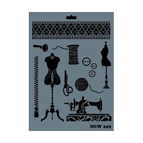 Rich NEW-229 Stencil 25x35 cm Boyama Şablonu