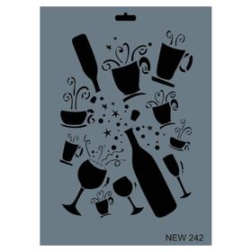Rich NEW-242 Stencil 25x35 cm Boyama Şablonu