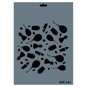 Rich NEW-261 Stencil 25x35 cm Boyama Şablonu