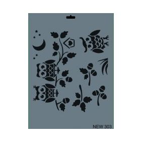 Rich NEW-303 Stencil 25x35 cm Boyama Şablonu
