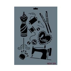 Rich NEW-324 Stencil 25x35 cm Boyama Şablonu