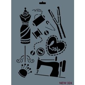 Rich NEW-324 Stencil 25x35 cm Boyama Şablonu