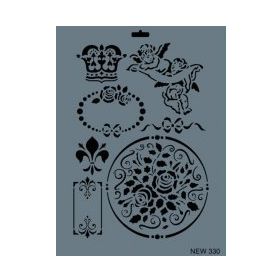 Rich NEW-330 Stencil 25x35 cm Boyama Şablonu
