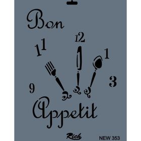 Rich NEW-353 Stencil 25x35 cm Boyama Şablonu