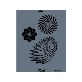 Rich NEW-357 Stencil 25x35 cm Boyama Şablonu