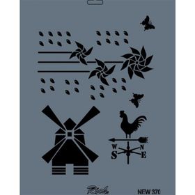 Rich NEW-370 Stencil 25x35 cm Boyama Şablonu