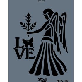 Rich NEW-392 Stencil 25x35 cm Boyama Şablonu