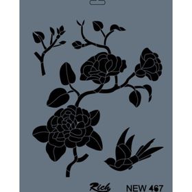 Rich NEW-467 Stencil 25x35 cm Boyama Şablonu