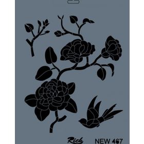 Rich NEW-467 Stencil 25x35 cm Boyama Şablonu