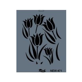 Rich NEW-471 Stencil 25x35 cm Boyama Şablonu