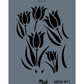 Rich NEW-471 Stencil 25x35 cm Boyama Şablonu