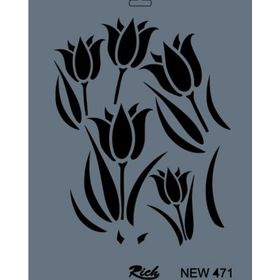 Rich NEW-471 Stencil 25x35 cm Boyama Şablonu