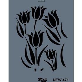 Rich NEW-471 Stencil 25x35 cm Boyama Şablonu