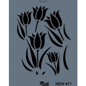 Rich NEW-471 Stencil 25x35 cm Boyama Şablonu