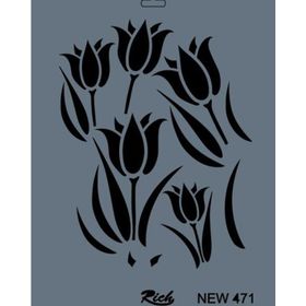 Rich NEW-471 Stencil 25x35 cm Boyama Şablonu
