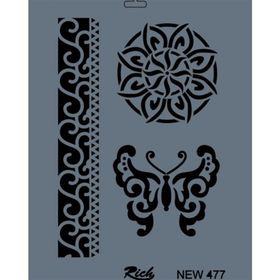 Rich NEW-477 Stencil 25x35 cm Boyama Şablonu