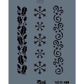 Rich NEW-488 Stencil 25x35 cm Boyama Şablonu