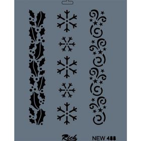 Rich NEW-488 Stencil 25x35 cm Boyama Şablonu
