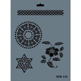 Rich New Seri N-135 35x25 cm Stencil