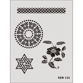 Rich New Seri N-135 35x25 cm Stencil