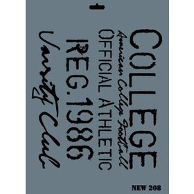 Rich New Seri N 208 35x25 cm Stencil