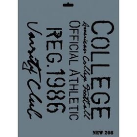 Rich New Seri N 208 35x25 cm Stencil