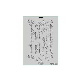 Rich New Seri N 302 35x25 cm Stencil