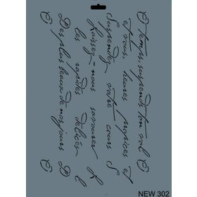 Rich New Seri N 302 35x25 cm Stencil