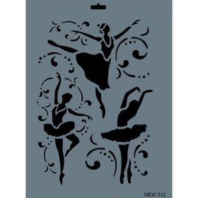 Rich New Seri N-312 35x25 cm Stencil