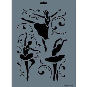 Rich New Seri N-312 35x25 cm Stencil