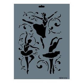 Rich New Seri N-312 35x25 cm Stencil
