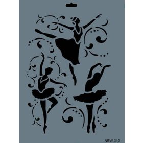 Rich New Seri N-312 35x25 cm Stencil