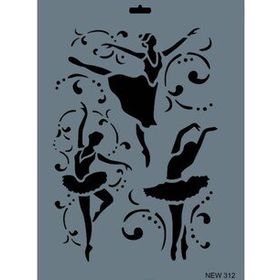 Rich New Seri N-312 35x25 cm Stencil