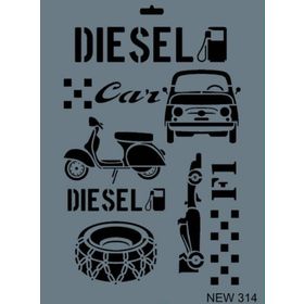 Rich New Seri N-314 35x25 cm Stencil