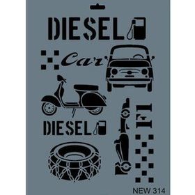 Rich New Seri N-314 35x25 cm Stencil