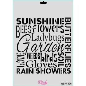 Rich New Seri N 326 35x25 cm Stencil