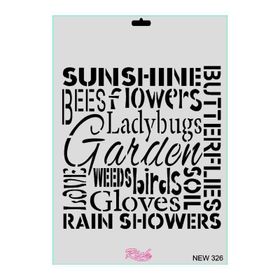 Rich New Seri N 326 35x25 cm Stencil