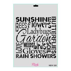 Rich New Seri N 326 35x25 cm Stencil