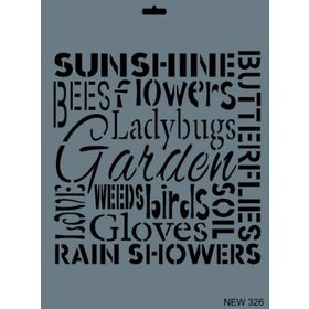 Rich New Seri N 326 35x25 cm Stencil
