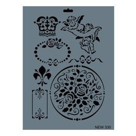 Rich New Seri N-330 35x25 cm Stencil